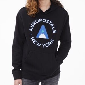 Aeropostale New York Circle Hoodie Pullover with Pocket. size Large